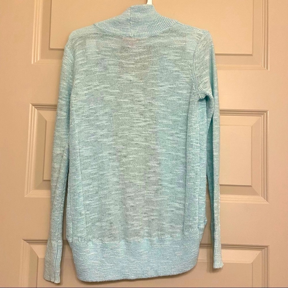 Lilly Pulitzer Teal Open Front Knit Cardigan Sweater XS‎ - Picture 3 of 7